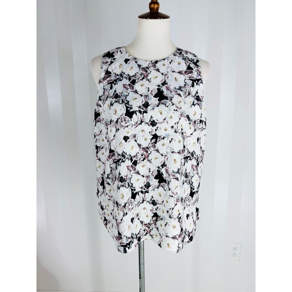 ALICE HOPE Women’s Floral Print Sleeveless Blouse Sz L